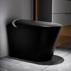 Starry Night Light Smart Toilet with Bidet Built In, Modern Design For Bathroom, Auto Open/Close Seat, Foot Sensor, LED Display,Night Light