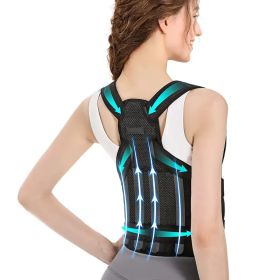 Men'S And Women'S Adjustable Back Support, Shoulder Brace, Provides Lumbar Support, Back And Waist Support, Suitable For Office, Sports (size: L)